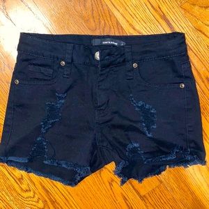 Contraband Black Jean Shorts